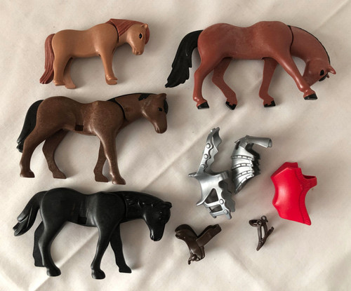 Playmobil horses saddle - horses,